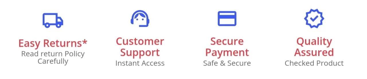 Easy Returns | Customer Support | Secure Payment | Quality Assured