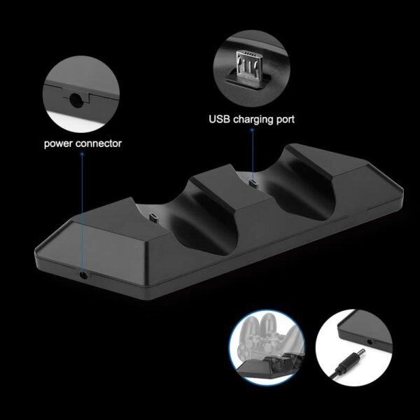 NiTHO Dual Charging Dock for PS4, PlayStation 4 Slim and PS4 Pro Controllers - Image 3