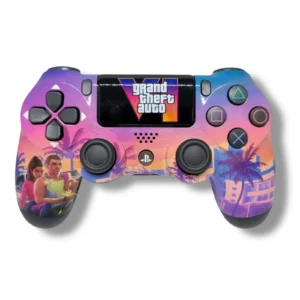 Generic PS4 DualShock 4 Wireless Controller – GTA 6 Themed (Used)
