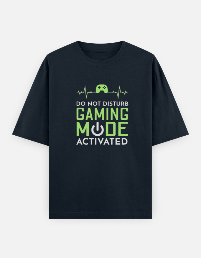DND Gaming Mode Unisex Oversized Classic T-Shirt