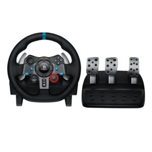 Logitech G29 Driving Force Racing Wheel and Floor Pedals for PS5, PS4, PC, Mac – Black (NEW)
