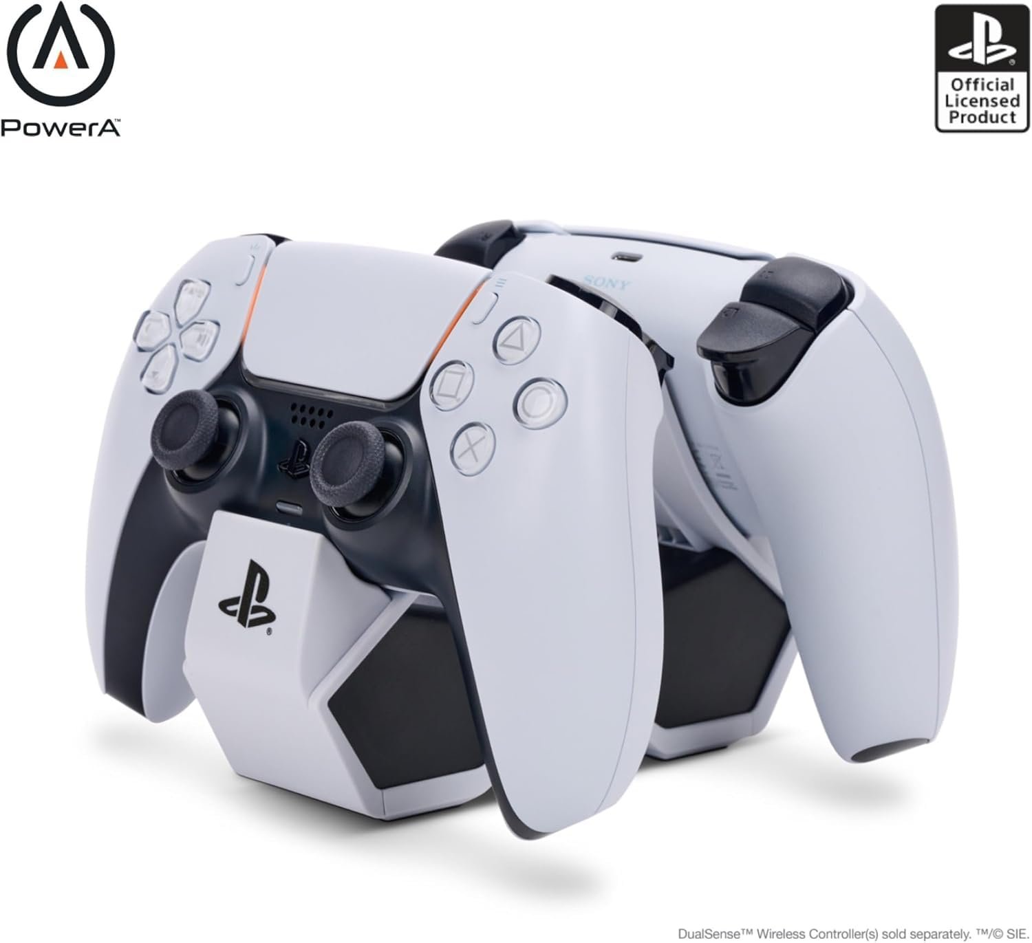 PowerA Twin Charging Station for PS5 DualSense and DualSense Edge Wireless Controllers (NEW)